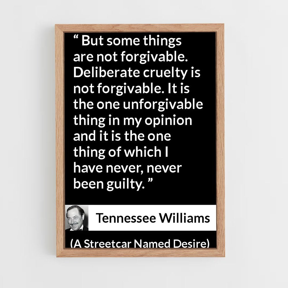 ap-tennessee williams-1 cadre Bois clair