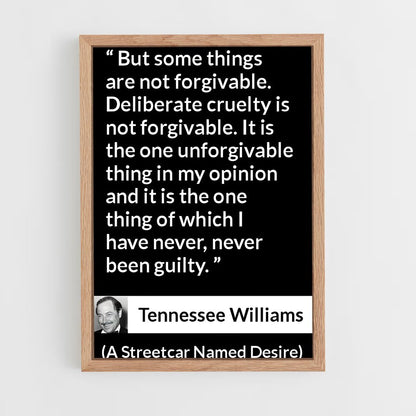 ap-tennessee williams-1 cadre Bois clair
