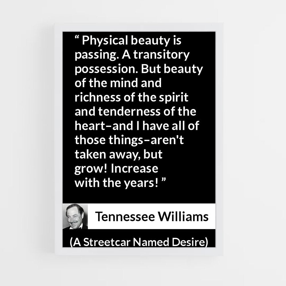 ap-tennessee williams-3 cadre Blanc