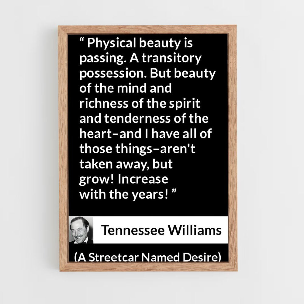 ap-tennessee williams-3 cadre Bois clair