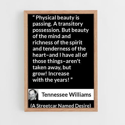 ap-tennessee williams-3 cadre Bois clair