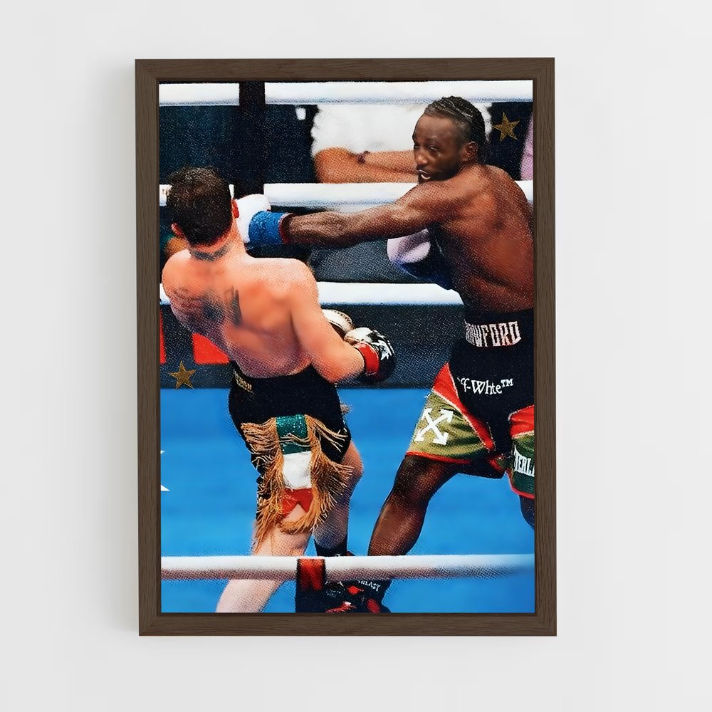 ap-terence crawford-7 cadre Bois foncé