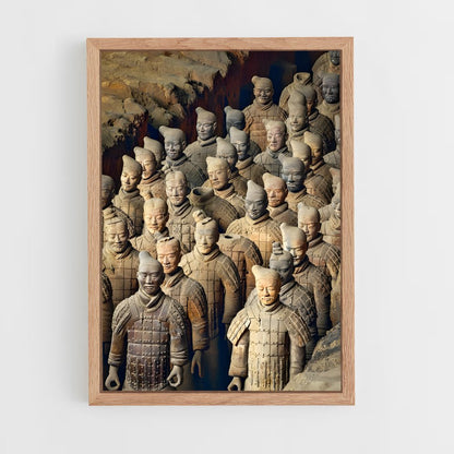 ap-terracotta army-12 cadre Bois clair