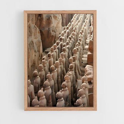 ap-terracotta army-13 cadre Bois clair