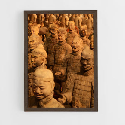 ap-terracotta army-18 cadre Bois foncé