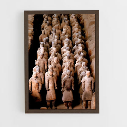 ap-terracotta army-3 cadre Bois foncé