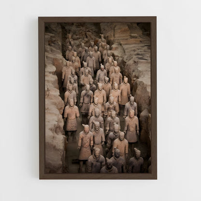 ap-terracotta army-5 cadre Bois foncé