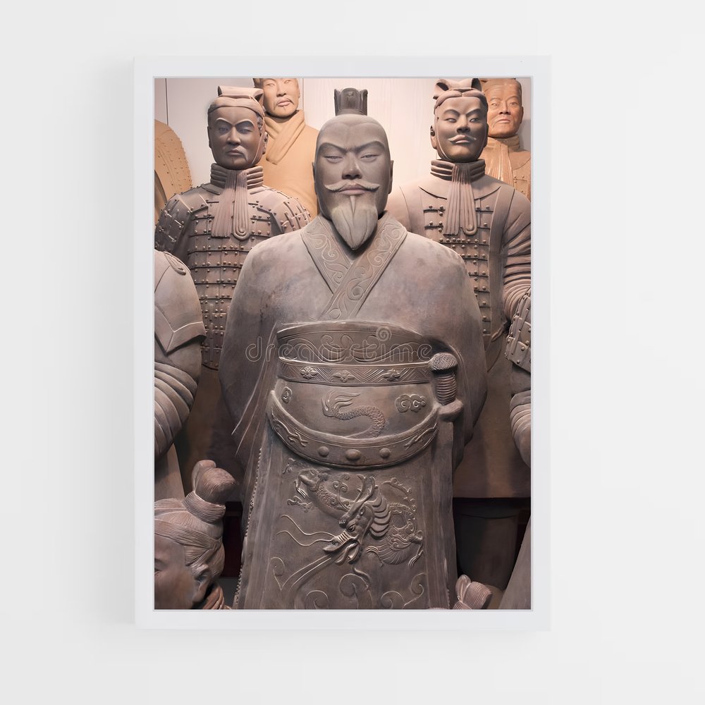 ap-terracotta army-8 cadre Blanc