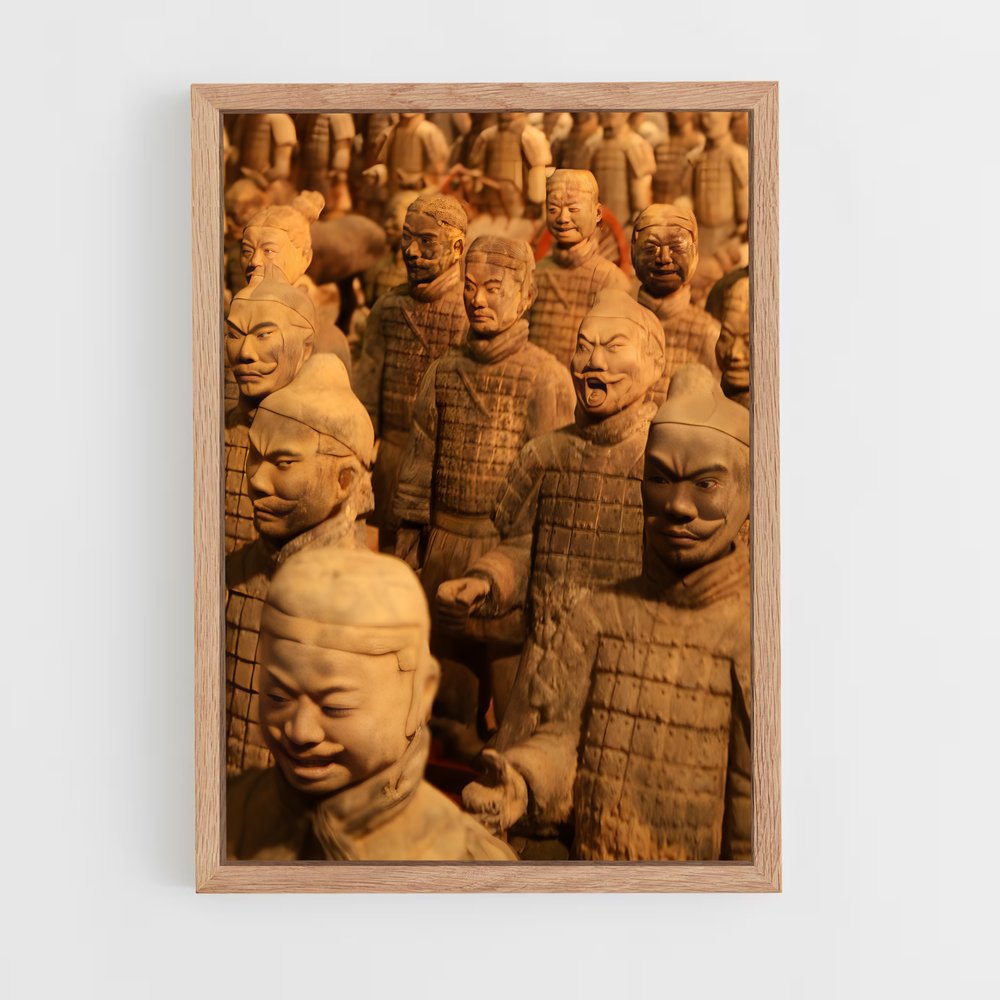 ap-terracotta army-9 cadre Bois clair