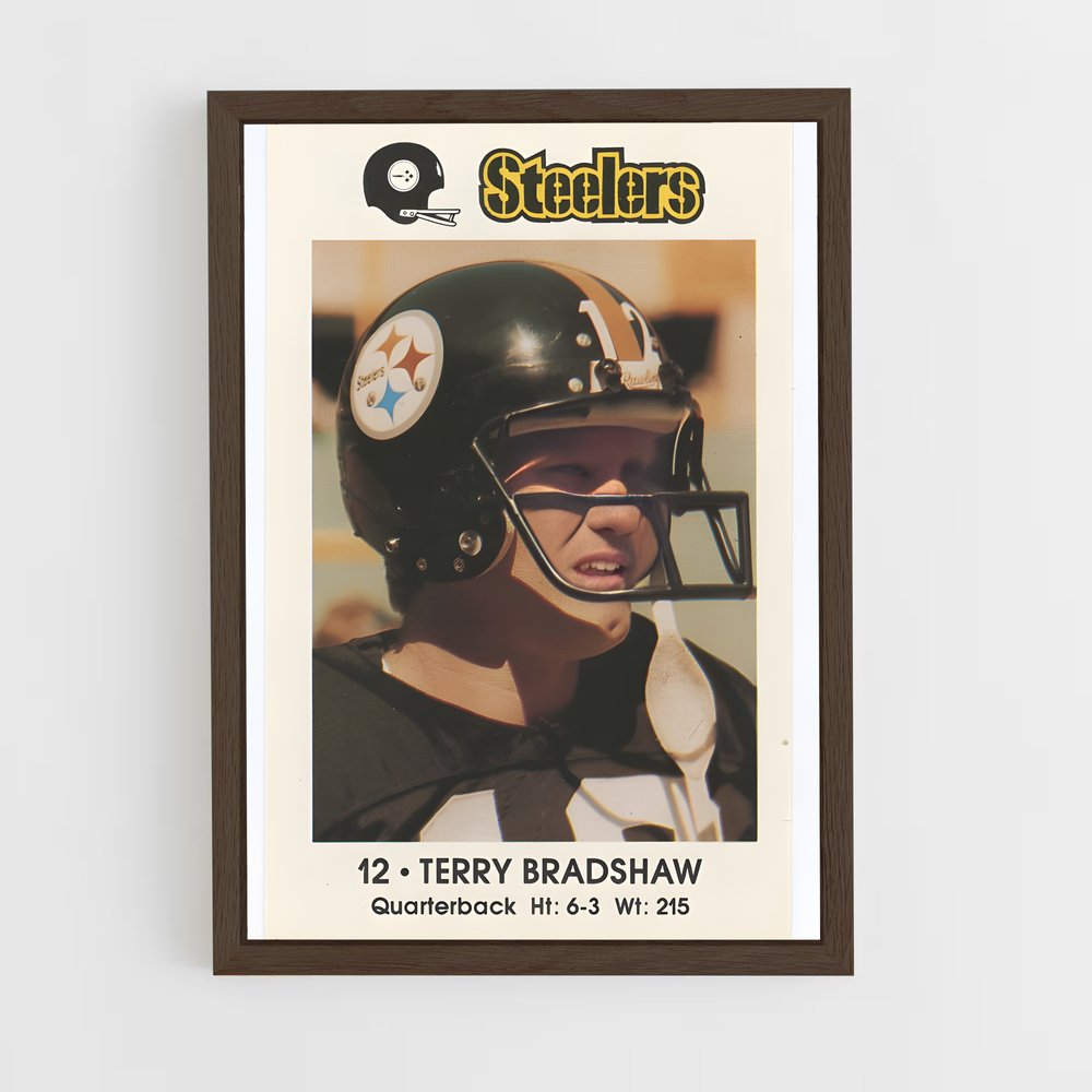 ap-terry bradshaw-5 cadre Bois foncé