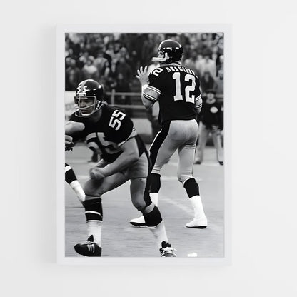 ap-terry bradshaw-6 cadre Blanc