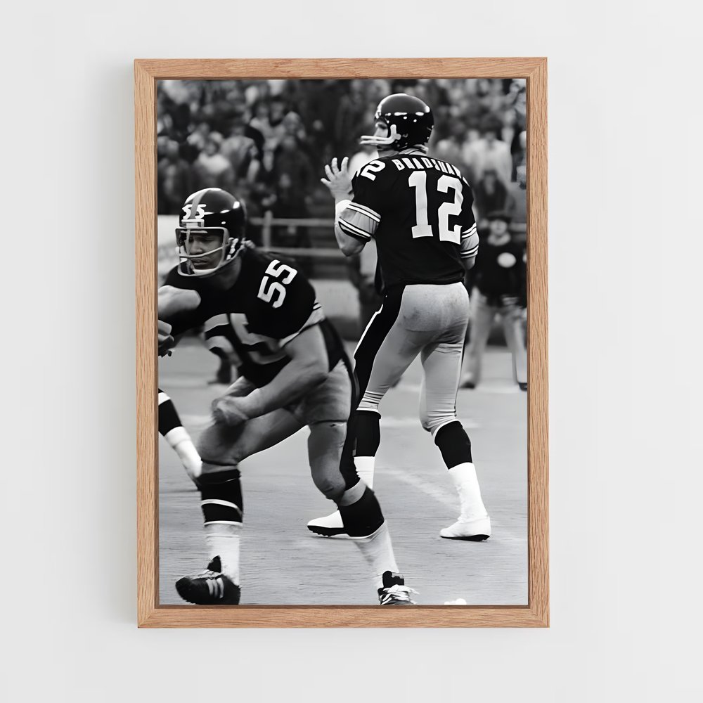 ap-terry bradshaw-6 cadre Bois clair