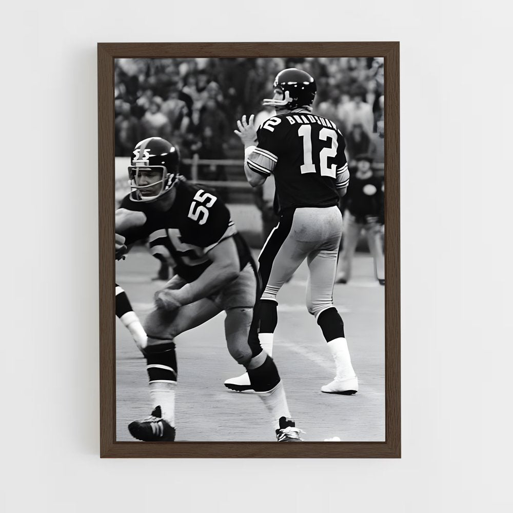 ap-terry bradshaw-6 cadre Bois foncé