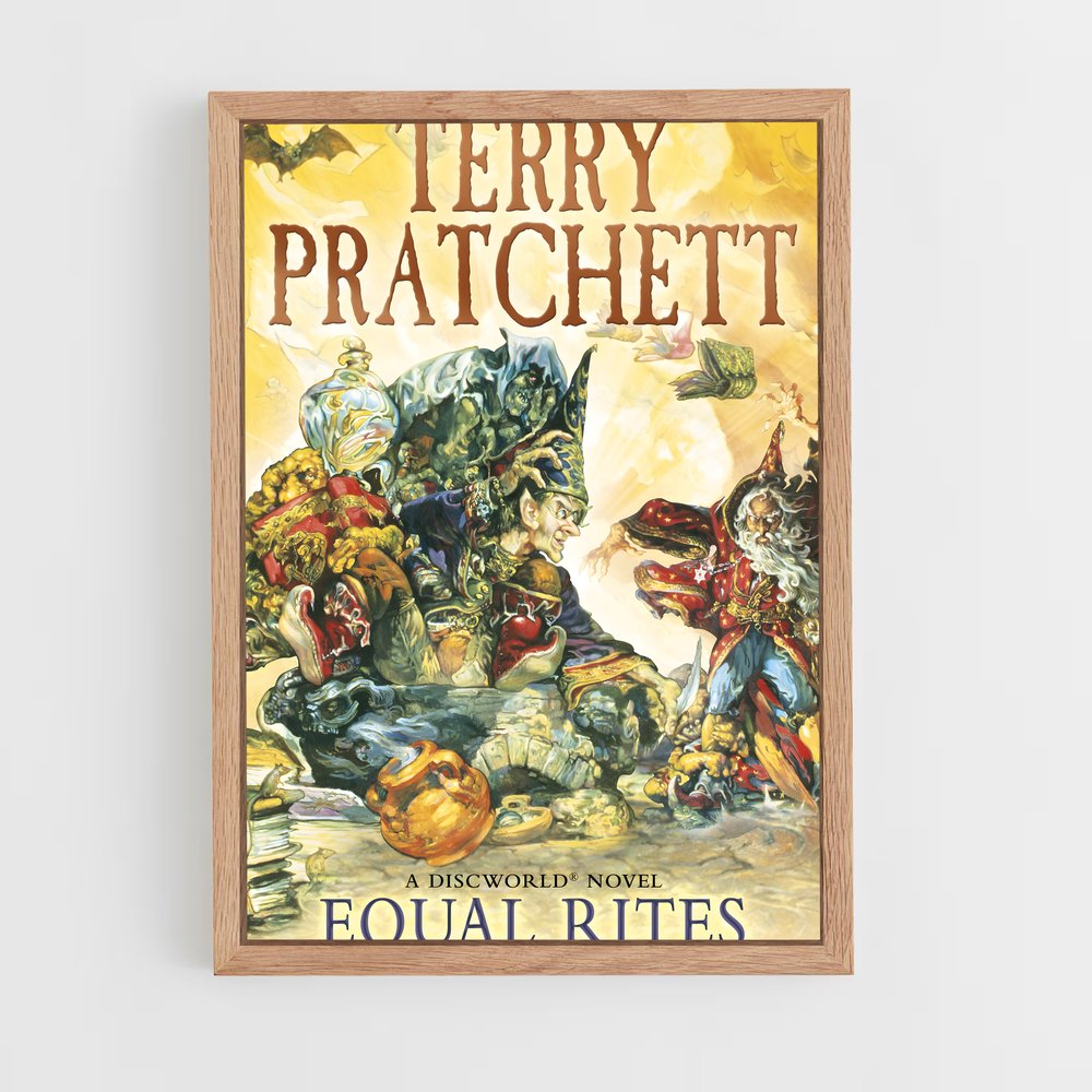 ap-terry pratchett-5 cadre Bois clair