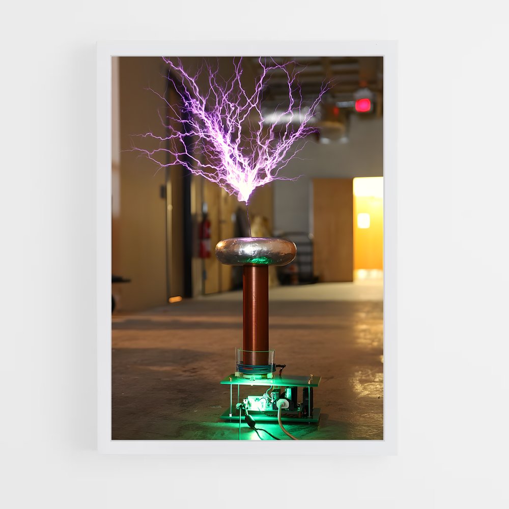 ap-tesla coil-1 cadre Blanc