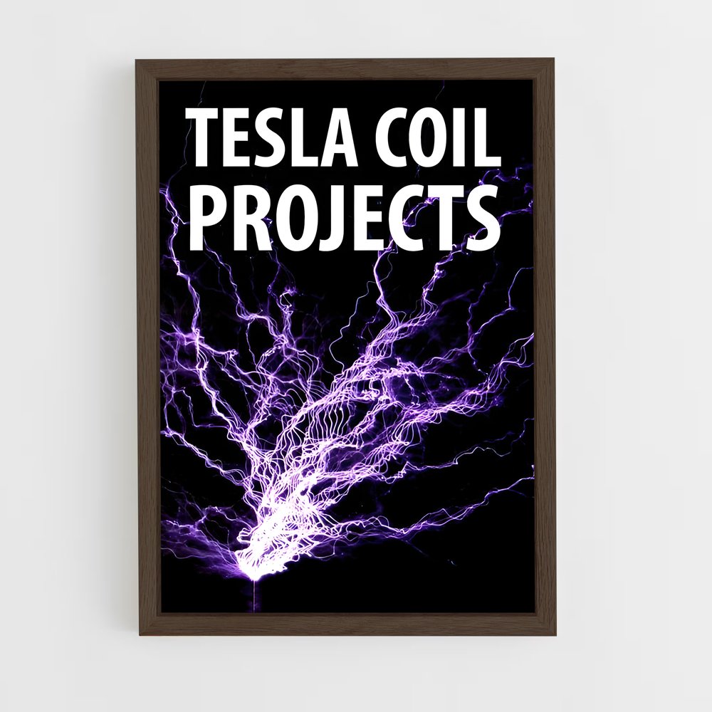 ap-tesla coil-2 cadre Bois foncé