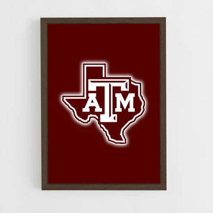 ap-texas aandm aggies-1 cadre Bois foncé