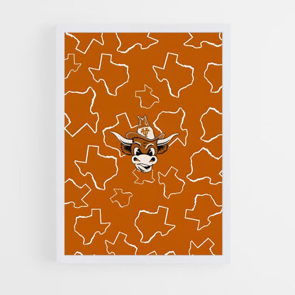 ap-texas longhorns-4 cadre Blanc