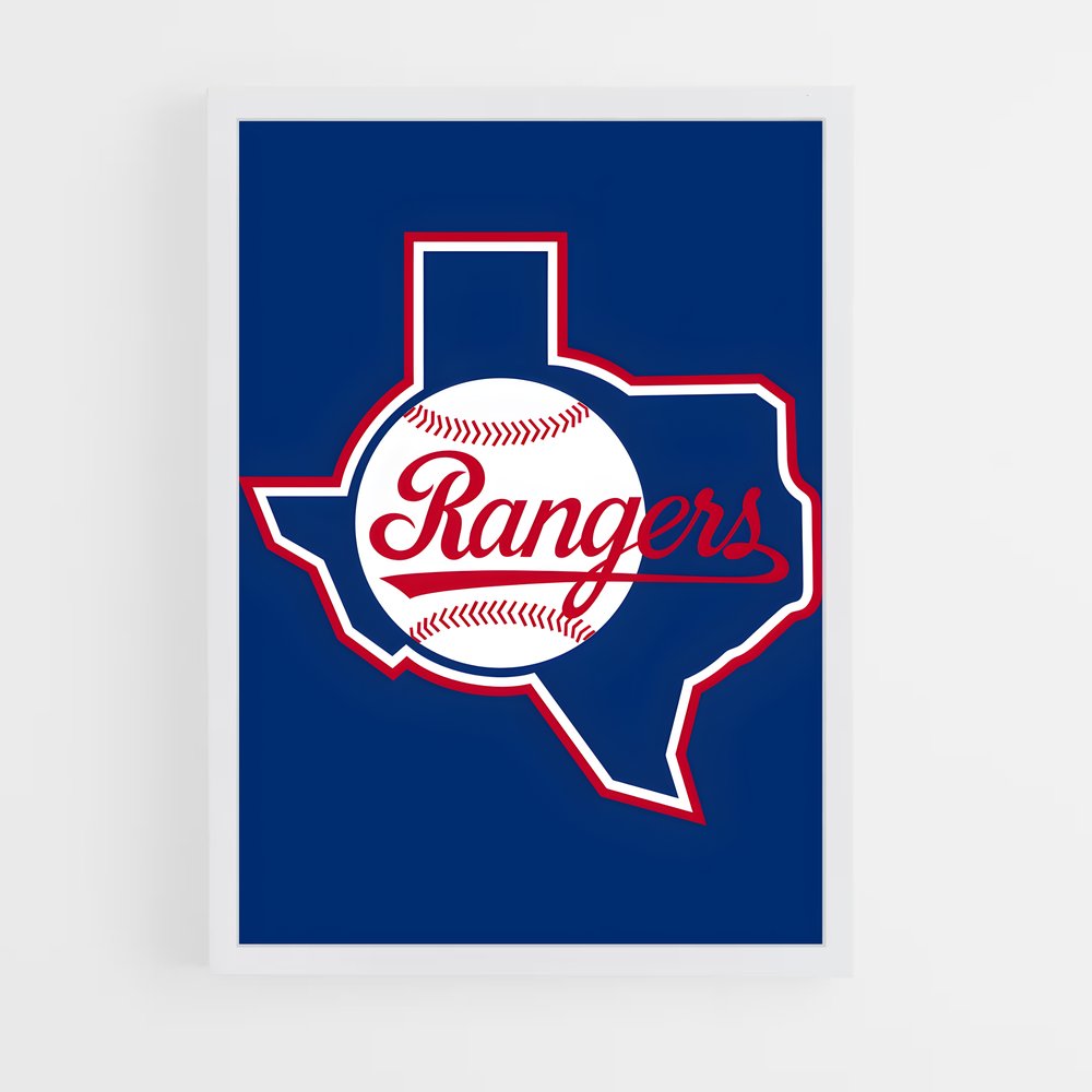ap-texas rangers-1 cadre Blanc