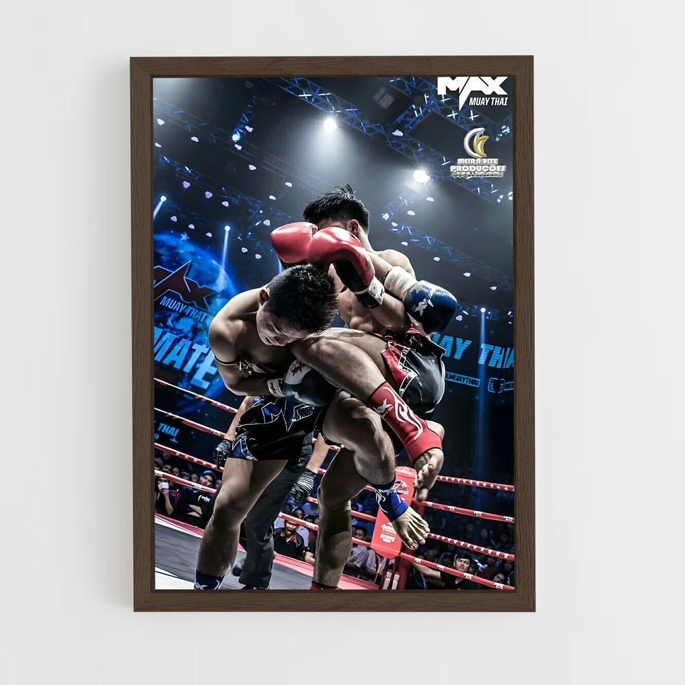 ap-thai fight-2 cadre Bois foncé