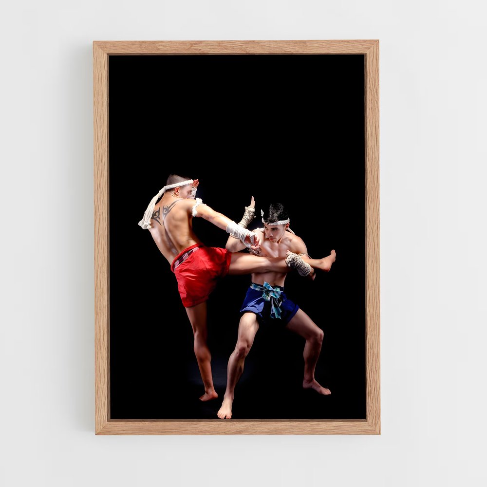 ap-thai fight-3 cadre Bois clair