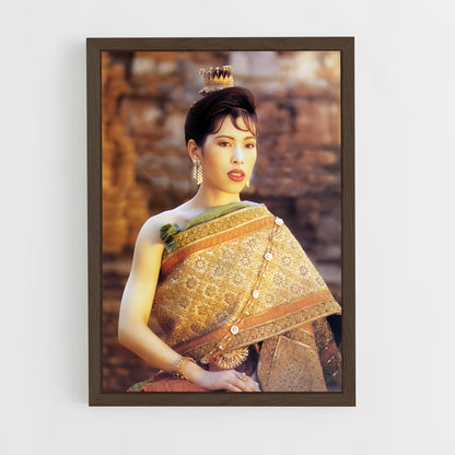 ap-thai royal family-3 cadre Bois foncé