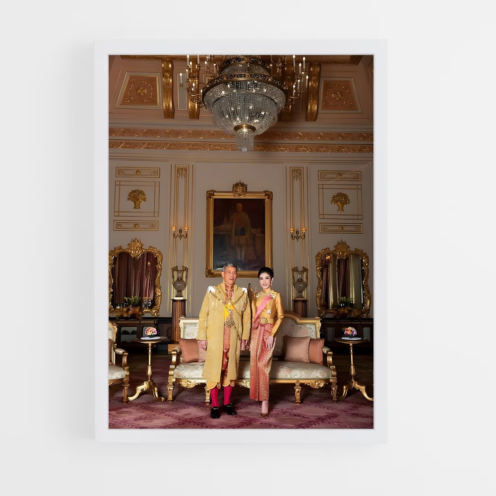 ap-thai royal family-4 cadre Blanc