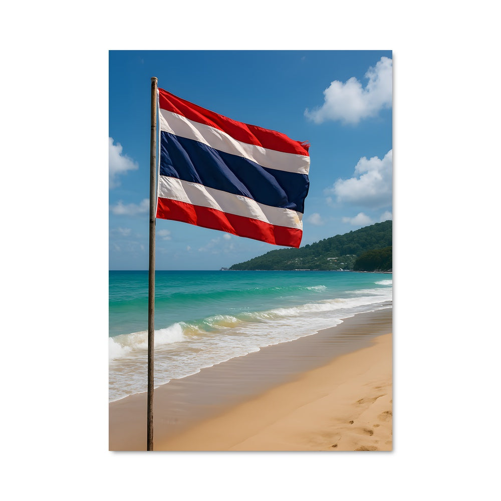 Poster Drapeau de Thaïlande