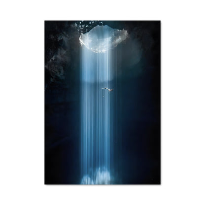 Poster L'Homme Sous la Cascade