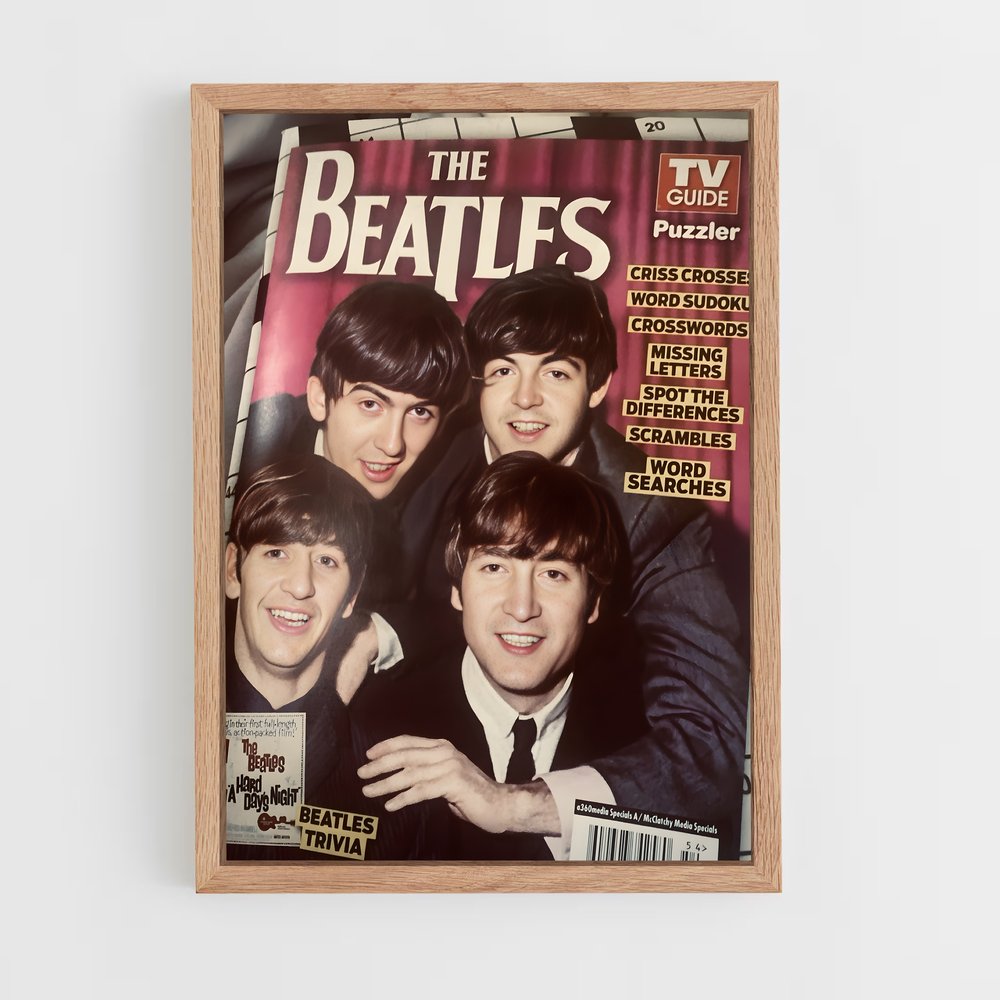 ap-the beatles-2 cadre Bois clair