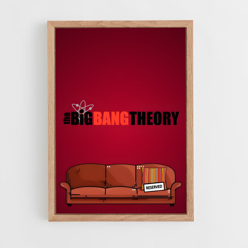 ap-the big bang theory-3 cadre Bois clair