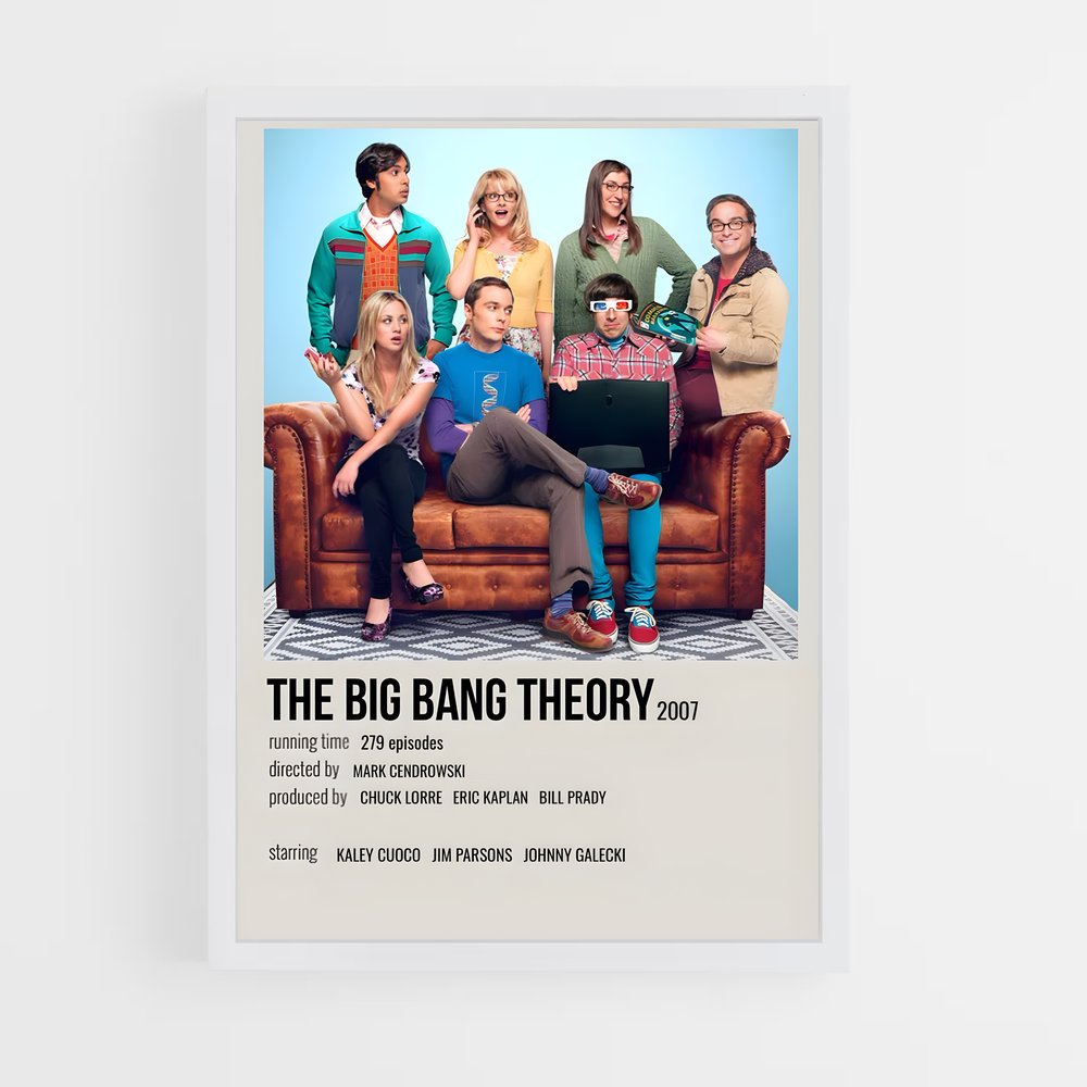 ap-the big bang theory-4 cadre Blanc
