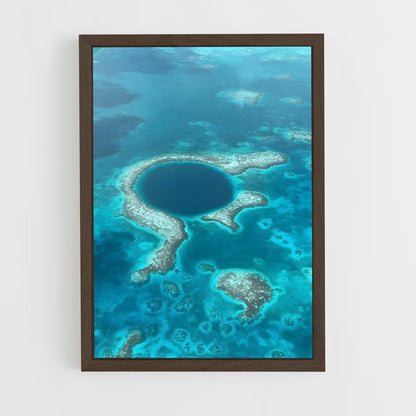 ap-the blue hole cenote-1 cadre Bois foncé