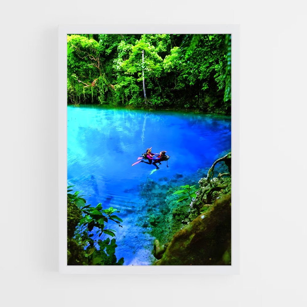 ap-the blue hole cenote-3 cadre Blanc