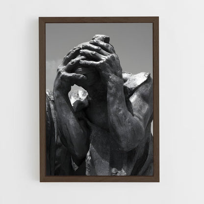 ap-the burghers of calais rodin-2 cadre Bois foncé