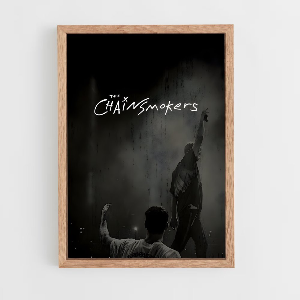 ap-the chainsmokers-1 cadre Bois clair