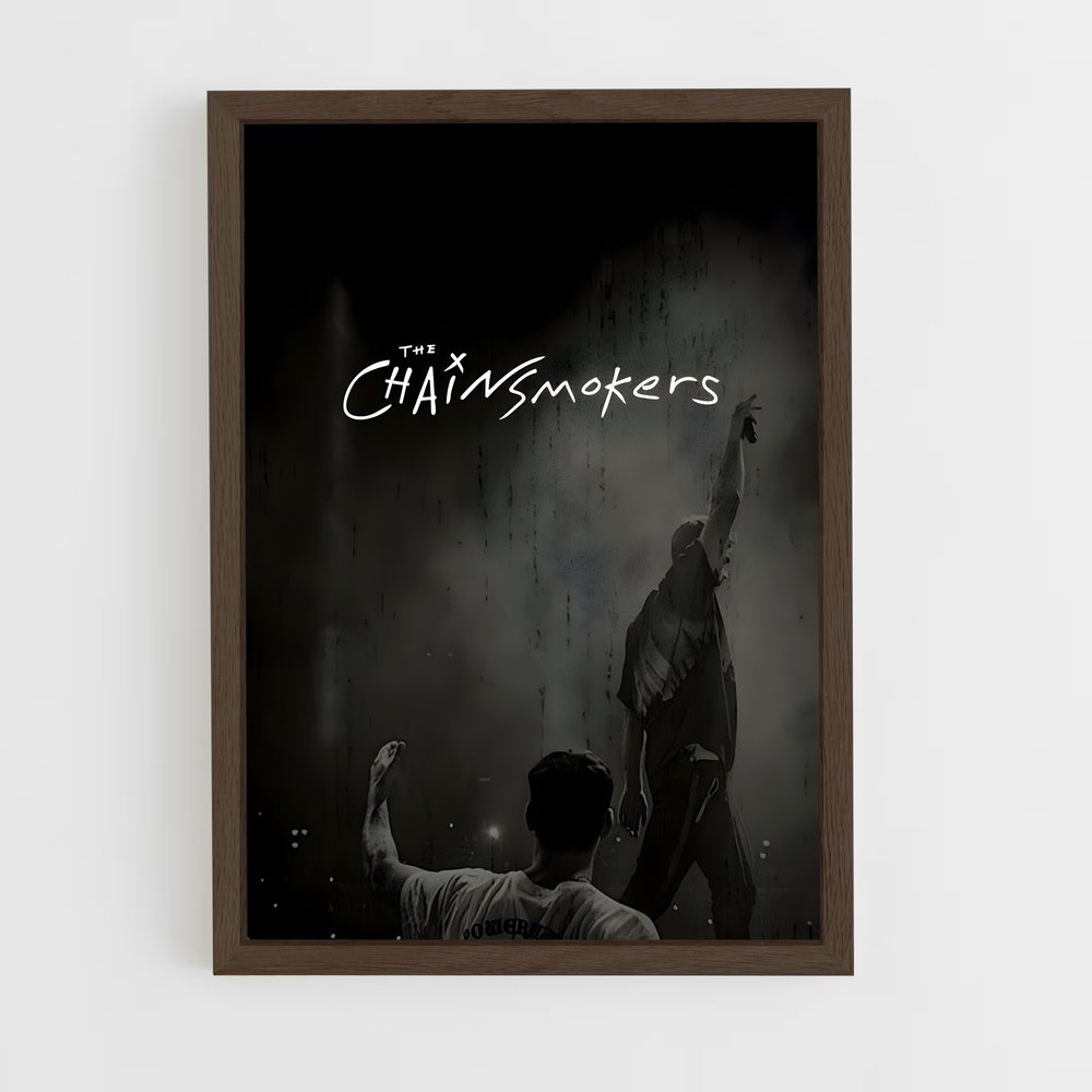 ap-the chainsmokers-1 cadre Bois foncé