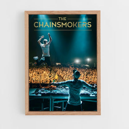 ap-the chainsmokers-2 cadre Bois clair