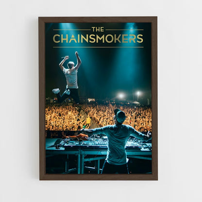 ap-the chainsmokers-2 cadre Bois foncé