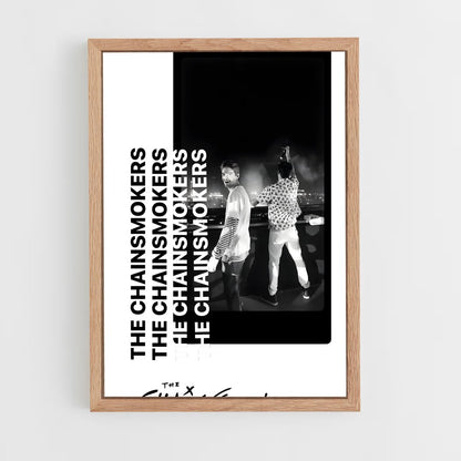 ap-the chainsmokers-3 cadre Bois clair