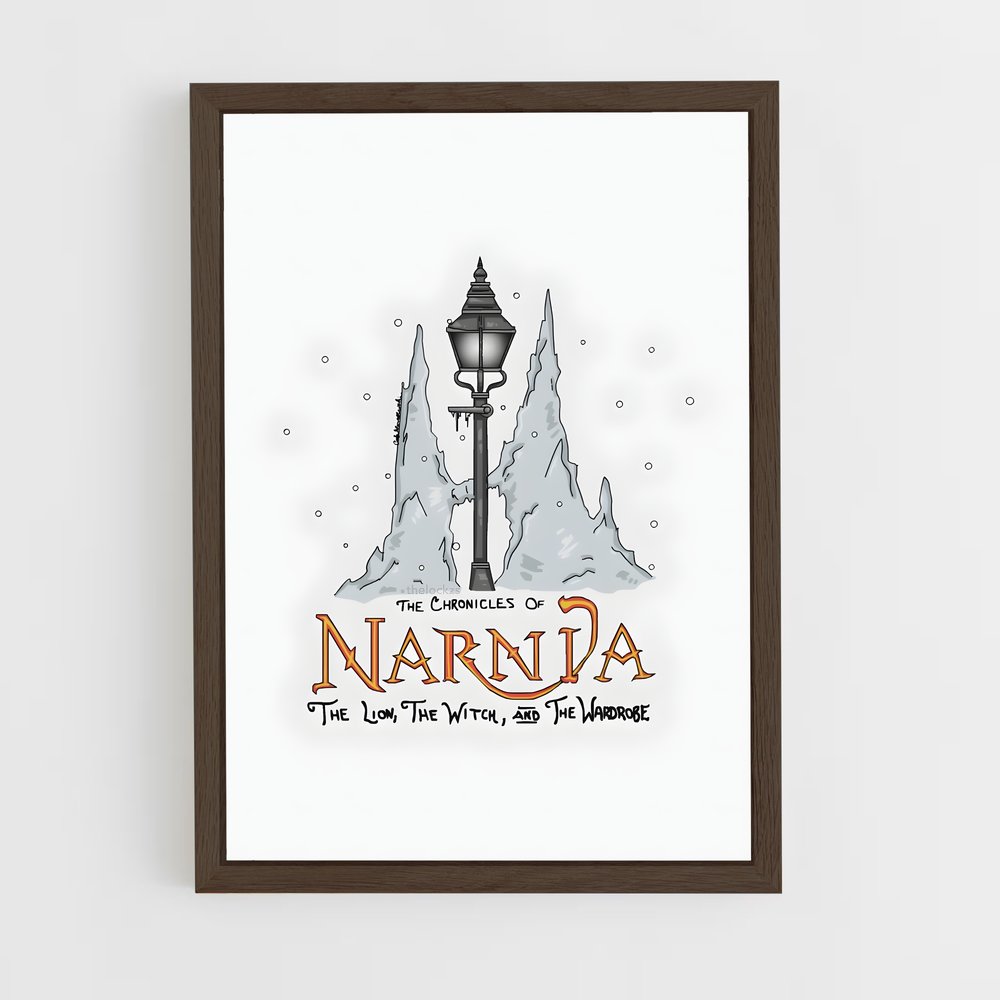 ap-the chronicles of narnia-7 cadre Bois foncé