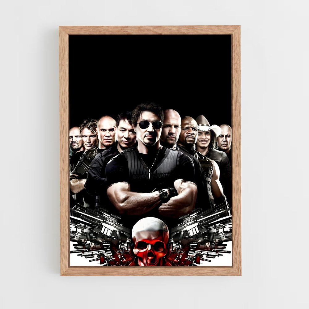 ap-the expendables-1 cadre Bois clair