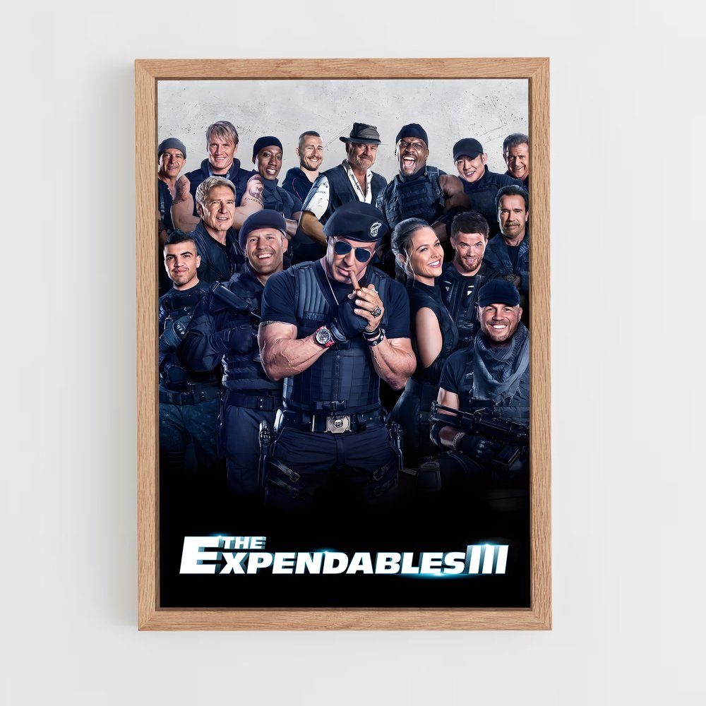 ap-the expendables-2 cadre Bois clair