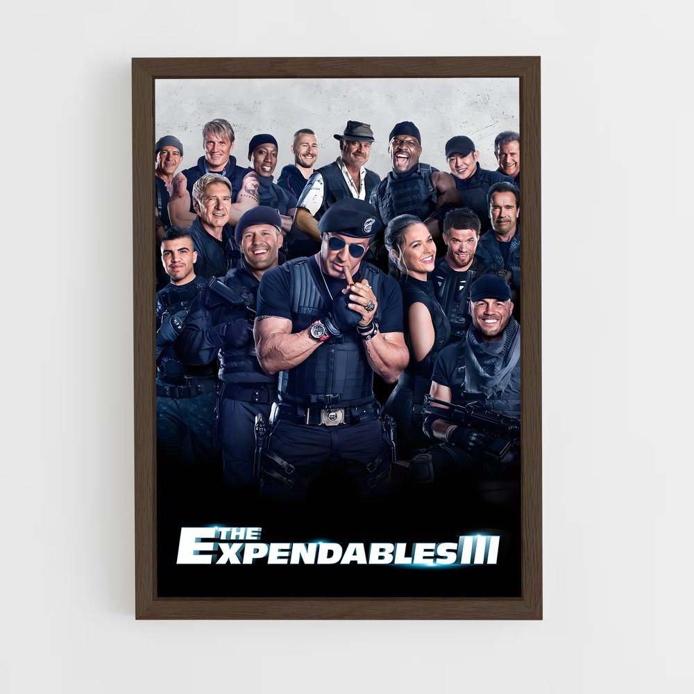 ap-the expendables-2 cadre Bois foncé