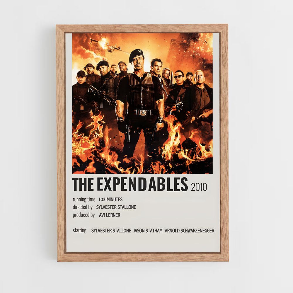 ap-the expendables-5 cadre Bois clair