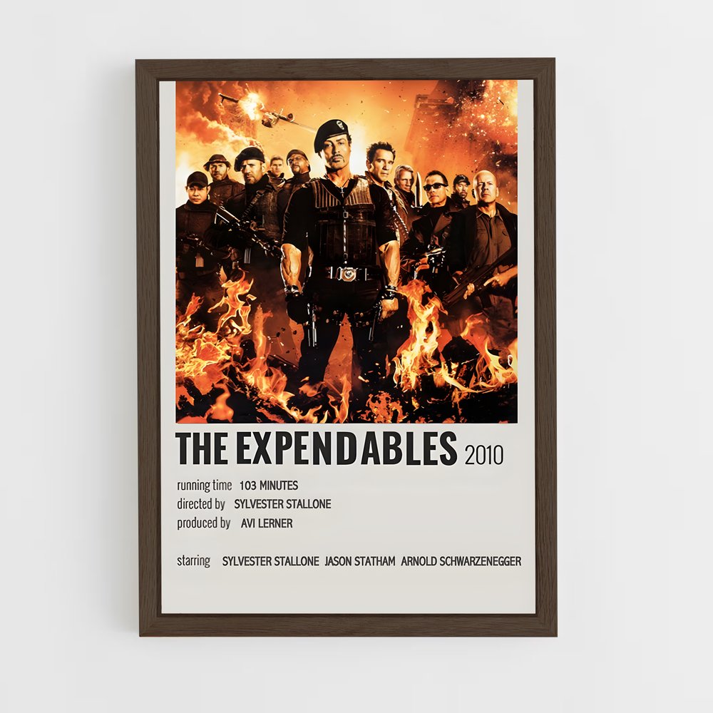 ap-the expendables-5 cadre Bois foncé