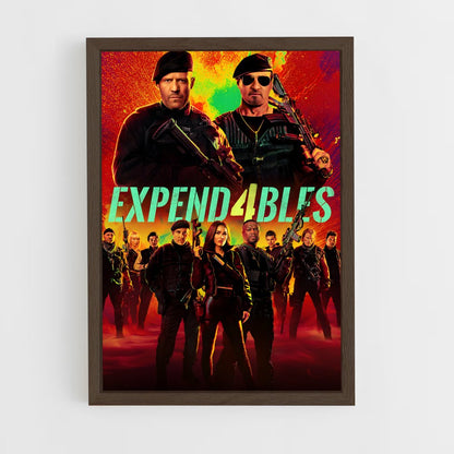 ap-the expendables-6 cadre Bois foncé