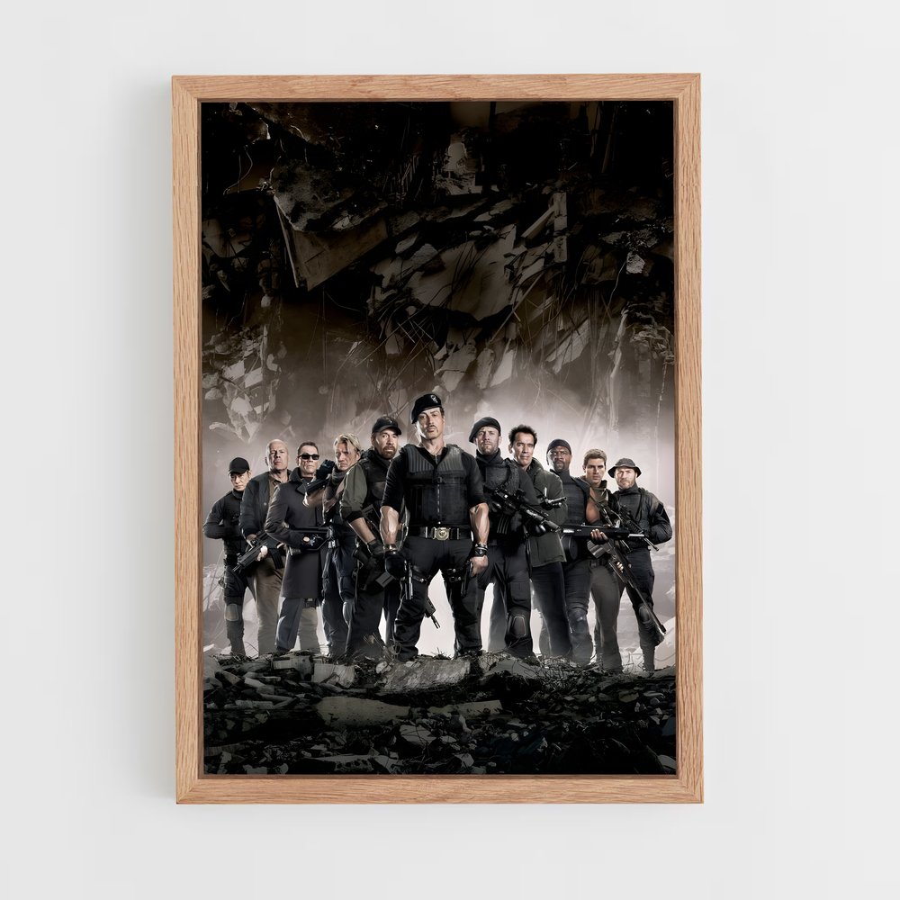 ap-the expendables-7 cadre Bois clair