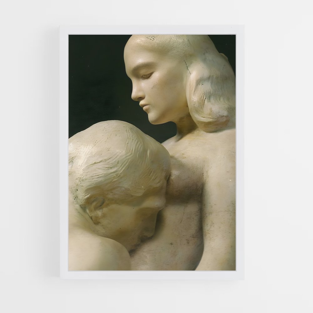 ap-the kiss rodin-3 cadre Blanc