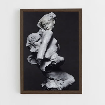 ap-the kiss rodin-7 cadre Bois foncé